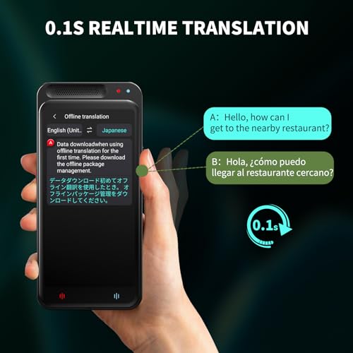 Language Translator Device, 138+ Languages Translation in Real Time for Voice/Text/Photo Portable Smart Voice Translator Device Offline Online Translation Suitable for Business Learning Travel 6 Language Translator Device, 138+ Languages Translation in Real Time for Voice/Text/Photo Portable Smart Voice Translator Device Offline Online Translation Suitable for Business Learning Travel - Image 4