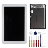 E-yiiviil Replacement LCD Display Touch Screen Digitizer Assembly Compatible with Google Nest Hub 1st 7' with Tools（White）