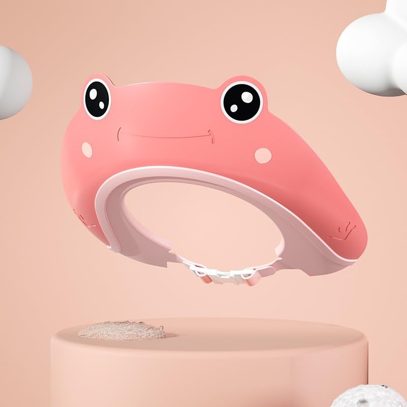 Generic Frog-shaped shower cap for baby (Pink), green