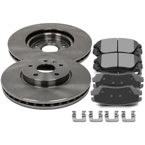 Image of SCITOO Front 12.64 inch Brake Pads and Rotors Kits Fit For Buick Allure /LaCrosse /Regal,For Chevy Equinox /For Malibu /Impala /Malibu Limited,For GMC Terrain,For Saab 9-5