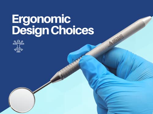 Dental Examination Set Mirror Probe Tweezers With Slip Resistant Surface | Dental Tools Dental Pick Oral Care Kit & Pet Oral Care Use | Stainless Steel Dental Hygiene Kit Set Artman Brand #TOP7