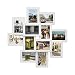 Jerry & Maggie - Photo Frame 24x24 Square Storm Eye White PVC Picture Frame Selfie Gallery Collage Wall Hanging for 6x4 Photo - 12 Photo Sockets - Wall Mounting Design