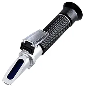 RZ Salinity Refractometer Dual Scale Salinity Meter, ATC Professional Salinity Water Test Kit for Aquariums, Marine Monitoring, Fish Tanks, Saltwater Testing 0-100ppt & 1.000-1.070 Specific Gravity