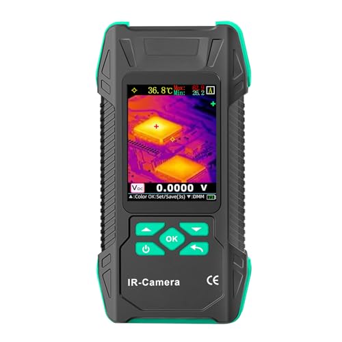 Luocute Thermal Imaging Camera, 320x240 Color Touchscreen Magnetic Macro Lens 7 Color Modes 25Hz Frame Rate with USB Data Transfer for Circuit Board Diagnostics (ET34C)