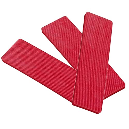 Merriway BH07807 Lot de 100 cales pour vitrage de fenêtre, 100 mm x 28 mm x 6 mm, rouge