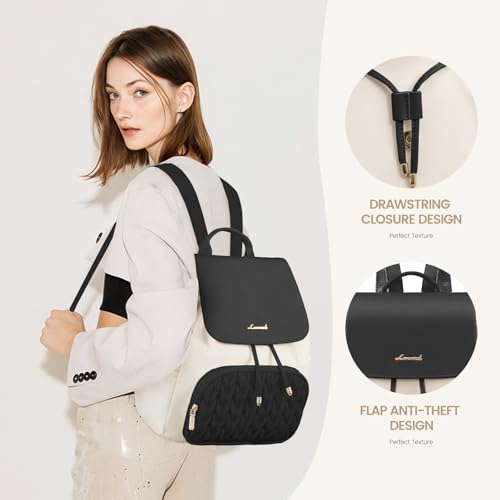 Image of LOVEVOOK Backpack Purse for Women,Small Backpack for Women for Travel Work,Cute Backpack Daypack With Anti-theft Pocket,Fashion Ladies Backpack for Daily College Shopping
