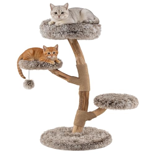 Árbol para Gatos de Madera de Pera 35.5 pulgadas miniatura 1
