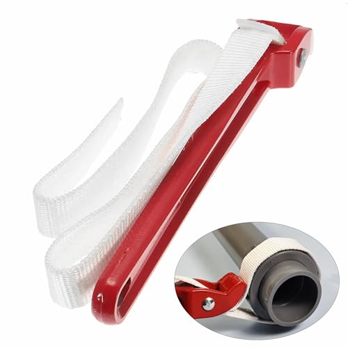 Pipe Strap Wrench,12-inch Capacity Adjustable Strap Wrench
