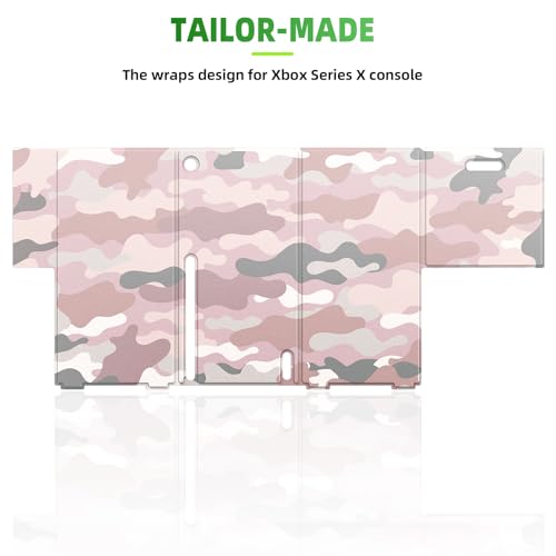 WOLIBEAR Magnetic Smart Wraps for Xbox Series X Console, Full Protection Protective Case for Xbox Series X Accessories with Premium PU Leather and Soft Inner Lining - Pink Camo, XSX46MP-US - Image 5