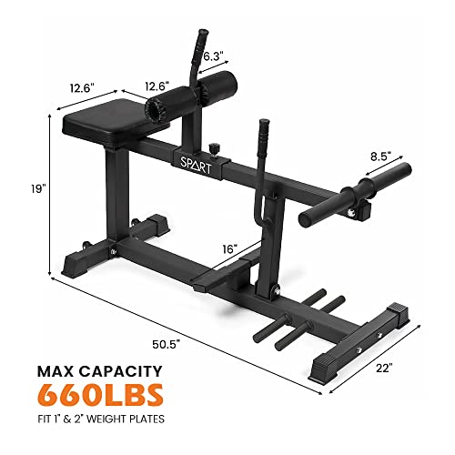 Spart Adjustable Seated Calf Raise Machine, 600Lbs Leg Strength Training Machine With Band Pegs, Lower Body Specialty Machine, Improve Balance Speed And Athletic Performance, Fit 1” / 2” Weight Plates #TOP1