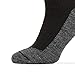 SEALSKINZ Unisex Waterproof Warm Weather Soft Touch Mid Length Sock, Black/Grey Marl/White, Small