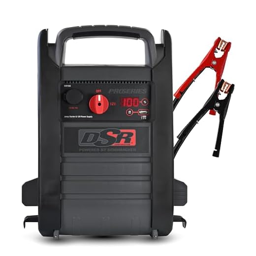 Schumacher Electric DSR ProSeries Car Battery Jump Starter - 2200 Peak Amp 12V Car Starter, Jump Box & Portable Power Station - Digital Display, Heavy-Duty Clamps - DSR165