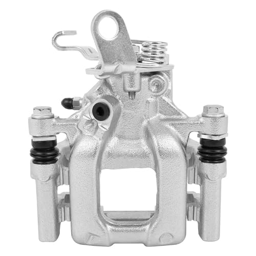 Image of Detroit Axle - 2pc Rear Brake Calipers for Volkswagen Jetta Golf Passat Eos GTI Beetle for Audi A3 Quattro Disc Brake Calipers with Brackets Replacement