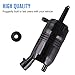 Front Windshield Washer Pump w/Grommet for Chevrolet Chey, GMC, Buick, Pontiac, Oldsmobile, Isuzu and Cadillac, Replacement OEM NO. 22127652 22127653 89025062 89001122, AC-Delco 8-6710,