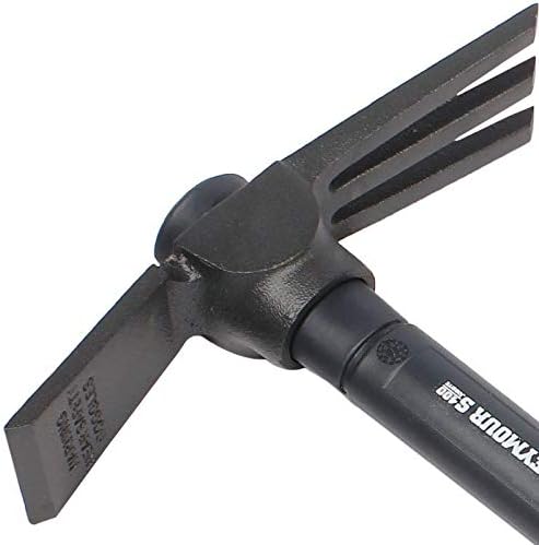 Seymour 85591 1.5 lb Tiller Mattock - Fiberglass with Cushion Grip & Overstrike Protection 16" Handle