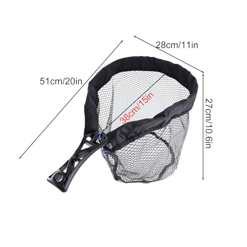 Filet d'atterrissage de pêche avec manche portable pour perche et carnassiers - 5