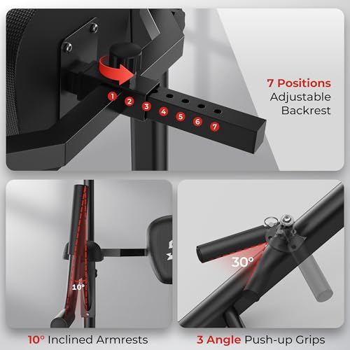 SPORTSROYALS PT2 Multi-Grip A-Frame Power Tower for Home Gym Training - image 8