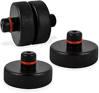 Jack Lift Pad for Tesla Model 3, Akamino 4PCS ack Point Pad Sturdy Rubber Adapter Tool for Protect Battery & Chassis (Black)