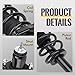 KUSATEC Rear Pair Complete Struts Shock Absorber fit for Chrysler 200 2011-2014/Sebring 2007-2010; Dodge Avenger 2008-2014, 171126x2 Left/Right Struts with Coil Spring Assemblies