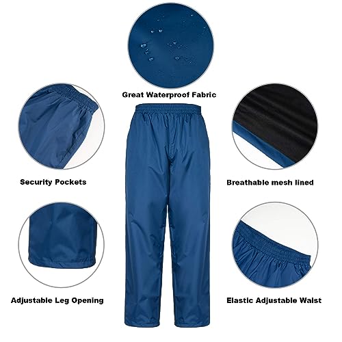 Image of Ourcan Rain Suits for Man Women Waterproof Lightweight Rain Gear Rain Coats Breathable Jacket Pants for Golf, Fishing,Hiking