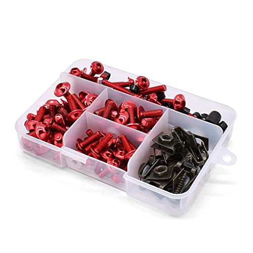 �l�W�t���i ���j�o�[�T���I�[�g�o�C�t�F�A�����O�X�N�����[�X�v�����O�{���g�L�b�g�{�f�B�t�@�X�i�[�N���b�v �ɓK������z���_ CB300F CB500F CBR600RR CBR929RR CBR954RR CB1000R(Red)