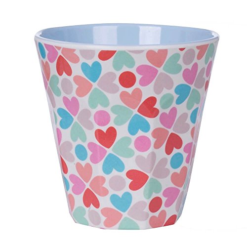 Overbeck and Friends Francis Herzen Melamin Becher bunt 250 ml - Kindergeschirr Trinkbecher Kunststoff spülmaschinenfest BPA frei Cover