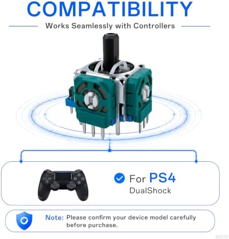 WCDZSU 6 Pcs 3D Analog Joystick Replacement for DualShock PS4 Controller - 1