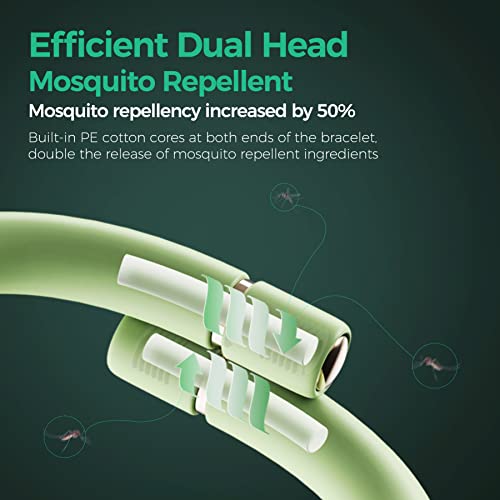 Mosquito Repellent Bracelets, Insect Repellent Wristband, Wrapped Waterproof Pest Control Band For Kids Adults Outdoor Camping Fishing Traveling #TOP1