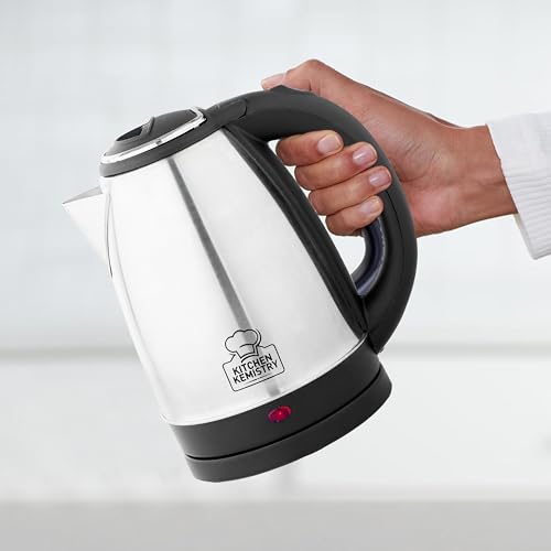 Image of Premium Electric Kettle 1.8 L, 1500 Watt, Stainless Steel Body with Auto Shut-off Feature Used for Boiling Water - (SilverOak)