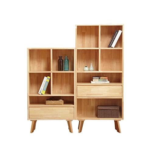 Nordic - Estantería corta creativa para niños, estante de almacenamiento de suelo para el hogar y la oficina, estudio elegante para libros infantiles, decoración moderna de sala de estar