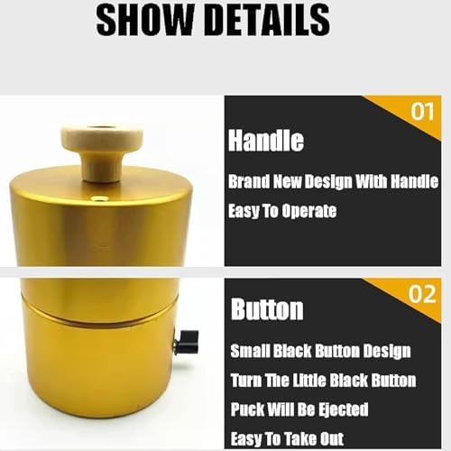 Ice Ball Press Kit, Ice Ball Maker, Transparent Ball Ice Machine, Aluminum Ice Ball Press, for Whiskey (Silver 55mm)