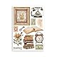 Stamperia - Washi Pad for Scrapbooks, Albums, Cards, Bullet Journals and More, Translucent and Easy to Cut, Acid Free, Perfect for Hobbies, Crafts, and Gifting (Golden Harmony) (A5) (8 Sheets)