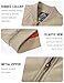 TACVASEN Men's Jackets Zip Up Casual Fashion Spring Fall Winter Warm Coats Outwears Khaki, L