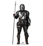 Cardboard People The Mandalorian with Spear Life Size Cardboard Cutout Standup - Disney Star Wars: The Mandalorian Season 2