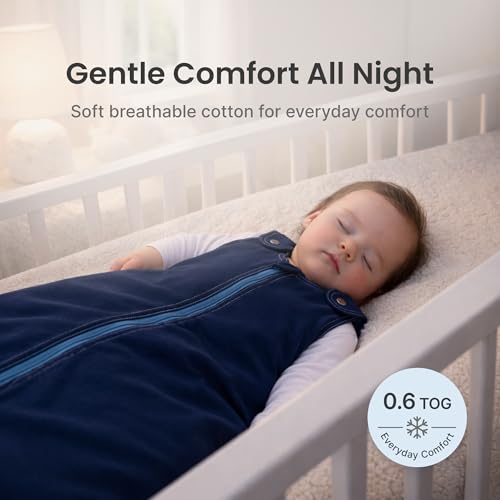 Image of baby deedee Sleep Nest Basic - Cotton Baby Sleep Sack 0.6 TOG 6-18M Pink | Patented shoulder snaps and full-length zipper support easy dressing and quick diaper changes for warmer routines
