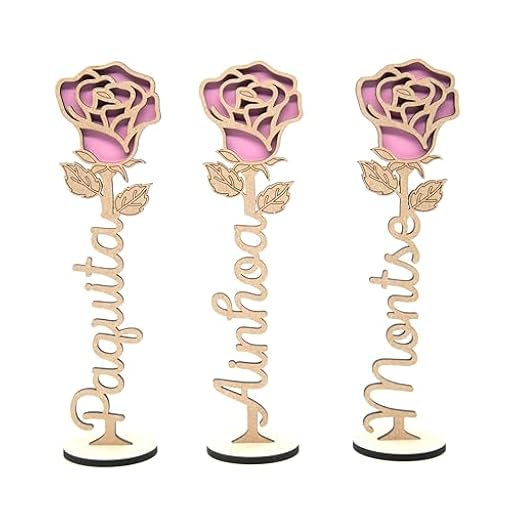 Arluma - Rosa de Madera Personalizada - Regalo Original para San Valentín, Día de la Madre, Día del Libro, Día de la Mujer, Sant Jordi, Aniversario - Personalizado con Nombre o Palabra- 25 Cm Rosa | Ya disponible en tu tienda friki favorita! En mundofriki.es! Arluma - Rosa de Madera Personalizada - Regalo Original para San Valentín, Día de la Madre, Día del Libro, Día de la Mujer, Sant Jordi, Aniversario - Personalizado con Nombre o Palabra- 25 Cm Rosa | Ya disponible en tu tienda friki favorita! En mundofriki.es!