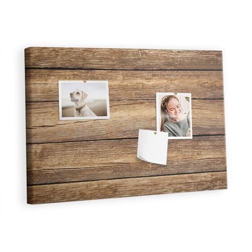 Tableau mural maison école en bois et liège pour le home office créatif
