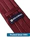boxed-gifts Clip on Ties for Men - Premium Burgundy Solid Color Clip on Tie
