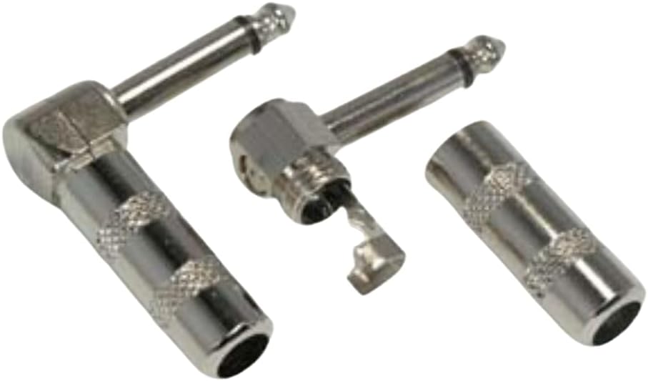 BBAUER (5-Pack) 1/4 inch Mono Right Angle Plug
