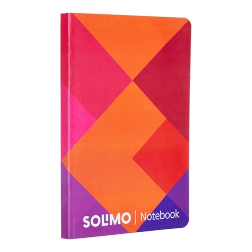 Image of Amazon Brand - Solimo A5 Ruled Notebook | 90 GSM | Flat Lay Binding | Rounded Corners | Flexible Soft Cover | Suitable for Sketching or Doodling, To-do lists & more (160 Pages)