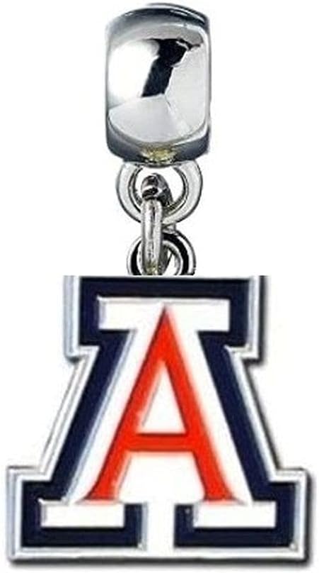 UNIVERSITY OF ARIZONA WILDCATS CHARM SLIDE PENDANT ADD TO YOUR NECKLACE EUROPEAN BRACELET DIY PROJECTS ETC.