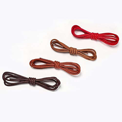 Round Waxed Shoelaces Oxford Dress Canvas Sneaker Shoe Laces Unisex 60Cm, Navy Blue #TOP5