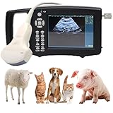 Kit De Ecógrafo Veterinario Portátil Con Pantalla HD De 5.6 Pulgadas, Sonda De 3.5/6.5 MHz Y Función De Precalentamiento Con Un Solo Botón Para La Detección De Gestación En Cerdos, Ovejas, Cabras, Cab