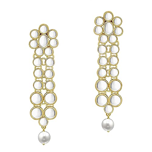 Image of Peora Anuskha Sharma Inspired Kundan Necklace & Jewelry Set Gift For Women