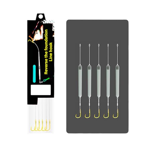 5個 サスペンション フィッシング ヘアリグ バーブフック アンチボトム カープリグ フィッシングルアー すぐに使える 海水釣りタックル