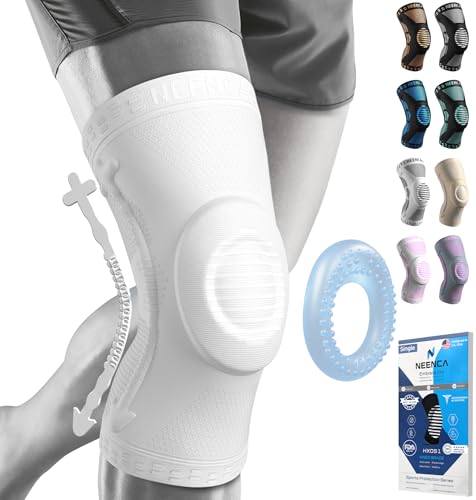 Image of NEENCA Professional Knee Brace for Knee Pain Relief, Medical Knee Support with Patella Pad & Side Stabilizers, Compression Knee Sleeve for Meniscus Tear, ACL, PCL, MCL, Joint Pain, Runner, Workout...