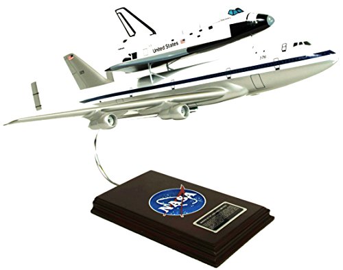 Mastercraft Collection Boeing NASA B747 Airliner w/ Space Shuttle Piggy Back Plane Airplane Model Scale:1/144 -  ModelWorks, KYN747PBTS