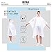 Disposable Rain Ponchos for Adults (6 Pack) 50% Thicker Emergency Ponchos-White