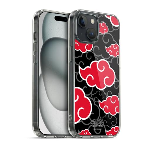 Head Case Designs Officially Licensed Naruto Shippuden Akatsuki Iconic Gel Case [Military Grade Protection] Compatible with Apple iPhone 15 and Compatible with MagSafe