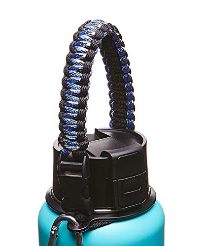 WaterFit Paracord Carrier Strap Cord with Safety Ring and Carabiner for 12-Ounce to